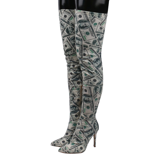 Dollar Stiletto Over Knee Boots