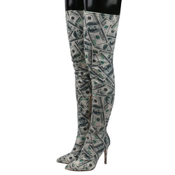 Dollar Stiletto Over Knee Boots
