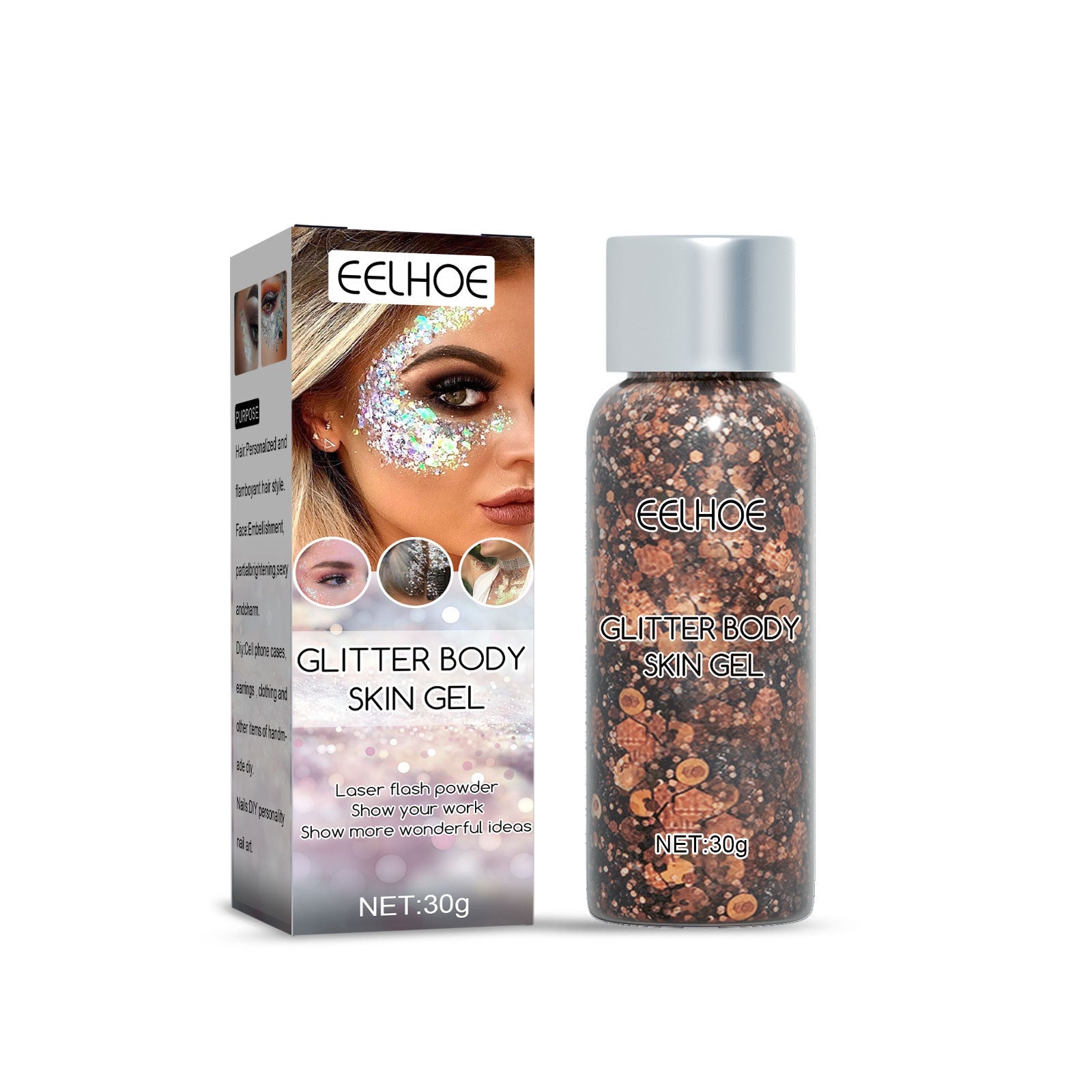 Body Glitter Gel Sett