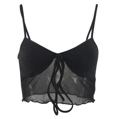 Melissa Noir Mesh Topp YouAreCornyBye