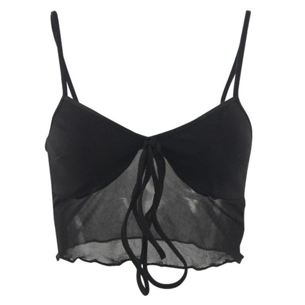 Melissa Noir Mesh Topp
