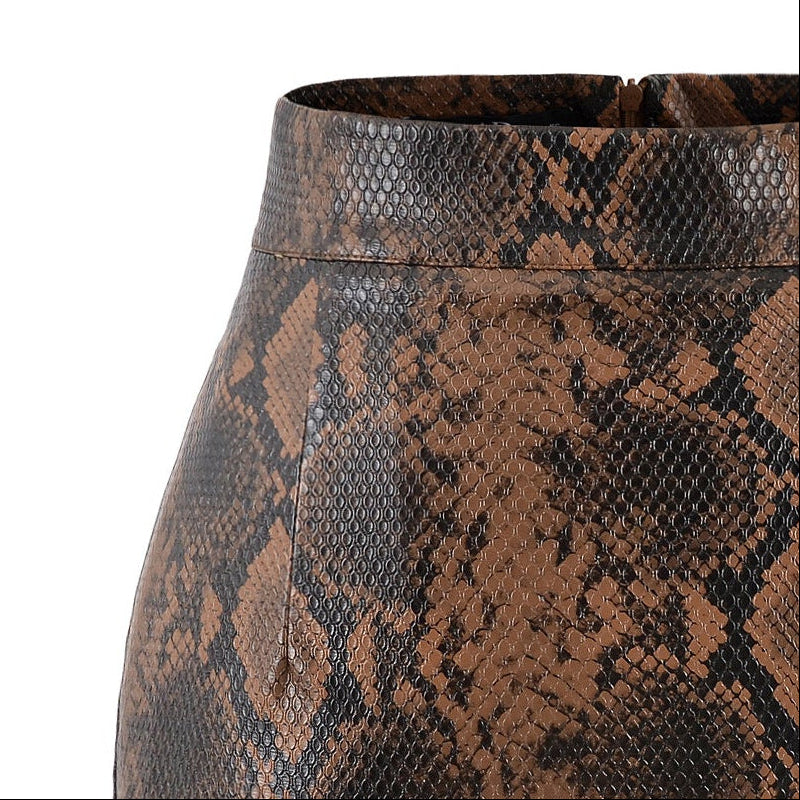 Serpentina Leather Skirt YouAreCornyBye