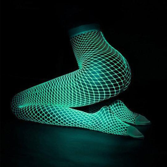 Lumi Verte UV Fishnet Bukser