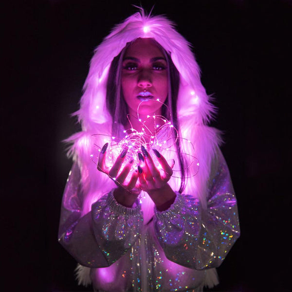 Holographic LEDlys Jakke