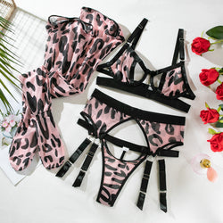 Angelina Rosé Leopard Sett
