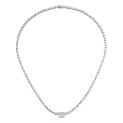 4 Karat Moissanite Diamant Halskjede i S925 Silver