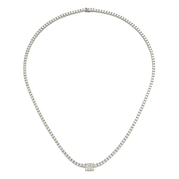 4 Karat Moissanite Diamant Halskjede i S925 Silver